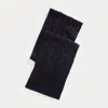 Ralph Lauren Cable-knit Cashmere Scarf In Navy