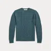 Ralph Lauren Cable-knit Cashmere Sweater In Blue