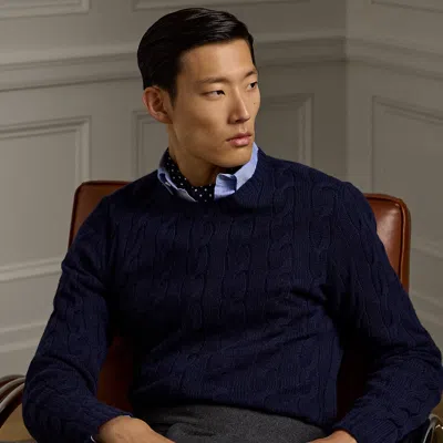 Ralph Lauren Cable-knit Cashmere Sweater In Green
