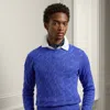 Ralph Lauren Cable-knit Cashmere Sweater In Classic Copen Blue