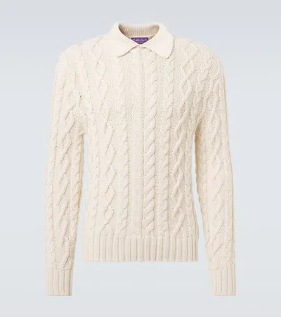 Ralph Lauren Polopullover Aus Einem Baumwollgemisch In Beige
