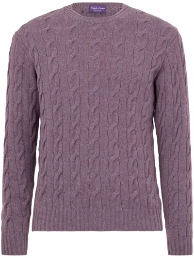 Ralph Lauren Cable-knit Jumper In Purple