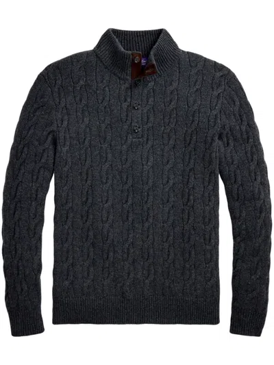 Ralph Lauren Cable-knit Sweater In 灰色