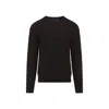 Ralph Lauren Purple Label Cable Pullover In Brown
