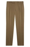 Ralph Lauren Purple Label Calvary Cotton & Wool Twill Pants In Brown
