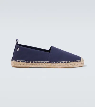 Ralph Lauren Espadrilles Aus Canvas In Blau
