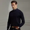 Ralph Lauren Purple Label Cashmere Crewneck Jumper In Blue