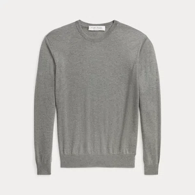 Ralph Lauren Purple Label Cashmere Crewneck Jumper In Grey