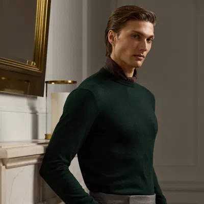 Ralph Lauren Cashmere Crewneck Sweater In Prism Violet Melange