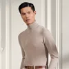 Ralph Lauren Cashmere Roll Neck Jumper In Brown