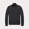 Ralph Lauren Purple Label Cashmere Roll Neck Jumper In Black