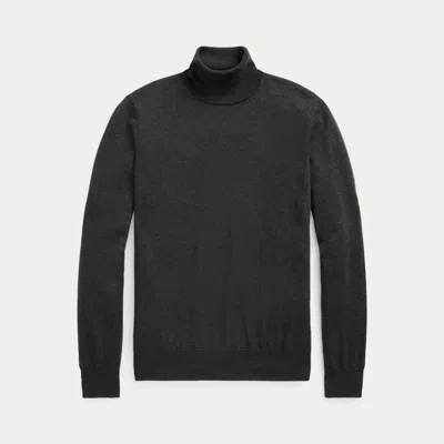 Ralph Lauren Cashmere Roll Neck Jumper In Black