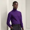 Ralph Lauren Cashmere Roll Neck Jumper In Purple