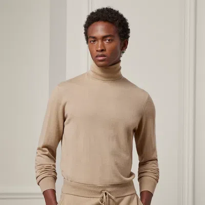 Ralph Lauren Cashmere Roll Neck Jumper In Red