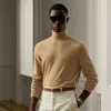 Ralph Lauren Cashmere Turtleneck Sweater In Camel Melange