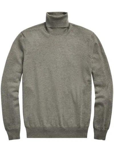 Ralph Lauren Cashmere Turtleneck Sweater In Grey