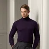 Ralph Lauren Cashmere Turtleneck Sweater In Manor Purple