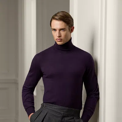 Ralph Lauren Cashmere Turtleneck Sweater In Manor Purple