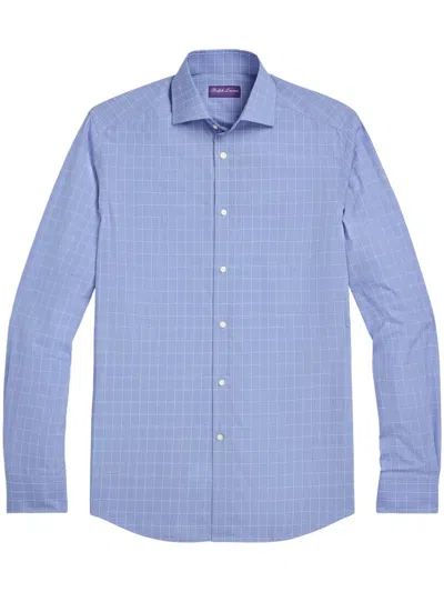 Ralph Lauren Check Cotton Shirt In Blue