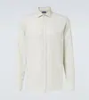 Ralph Lauren Purple Label Tattersall Plaid Brushed Cotton Button-up Shirt In White