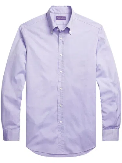 Ralph Lauren Cotton Oxford Shirt In Purple