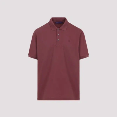Ralph Lauren Purple Label Cotton Polo L In Black