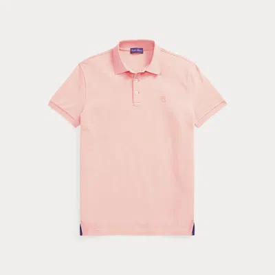Ralph Lauren Purple Label Custom Slim Fit Logo Pique Polo Shirt In Pink