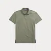 Ralph Lauren Custom Slim Fit Piqué Polo Shirt In Green