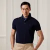 Ralph Lauren Purple Label Custom Slim Fit Piqué Polo Shirt In Blue