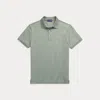 Ralph Lauren Custom Slim Fit Piqué Polo Shirt In Gray