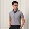 Ralph Lauren Purple Label Custom Slim Fit Piqué Polo Shirt In Gray