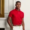 Ralph Lauren Purple Label Custom Slim Fit Piqué Polo Shirt In Red