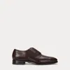 Ralph Lauren Dalvin Calfskin Oxford In Brown