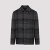 RALPH LAUREN DARK GREY MULTI CHENCERY WOOL BOMBER