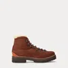 Ralph Lauren Darrow Shearling-lined Calf-suede Boot In Luggage Brown/cream