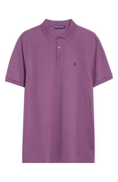 Ralph Lauren Purple Label Embroidered Logo Cotton Piqué Polo