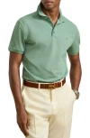 Ralph Lauren Purple Label Embroidered Logo Cotton Piqué Polo In Green