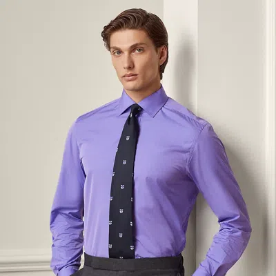 Ralph Lauren Purple Label End-on-end Shirt In Purple