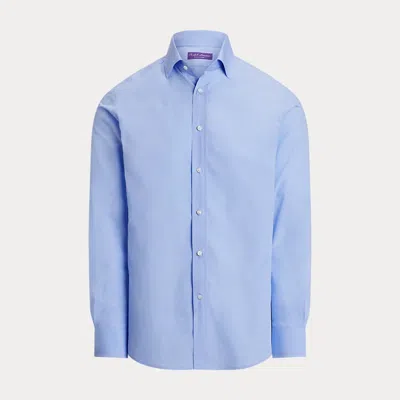 Ralph Lauren End-on-end Shirt In Medium Blue