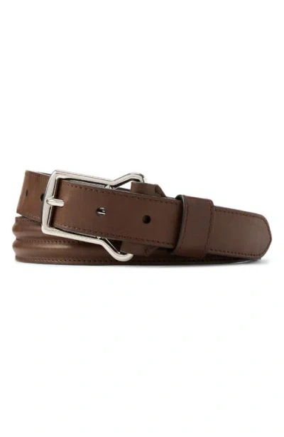 RALPH LAUREN RALPH LAUREN PURPLE LABEL EQUESTRIAN BUCKLE LEATHER BELT