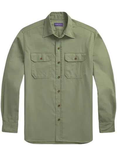 Ralph Lauren Flap-pocket Shirt In Green