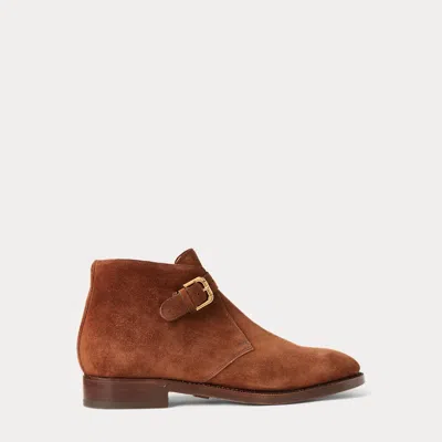 Ralph Lauren Frasco Suede Chelsea Boot In Rl Pale Russet