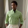Ralph Lauren Gingham Shirt In Palm Green/white