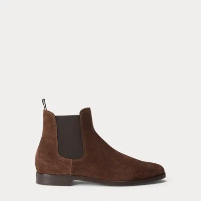 Ralph Lauren Men's Gaston Suede Chelsea Boots In Dark Brown