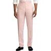 Ralph Lauren Gregory Hand-tailored Silk-linen Trouser In Soft Pink