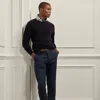 Ralph Lauren Gregory Hand-tailored Linen Trouser In Blue