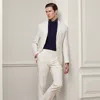 Ralph Lauren Gregory Hand-tailored Silk-linen Trouser In White