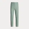 Ralph Lauren Gregory Hand-tailored Silk-linen Trouser In Jadeite Melange