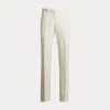 Ralph Lauren Gregory Hand-tailored Silk Suit Trouser In Cream
