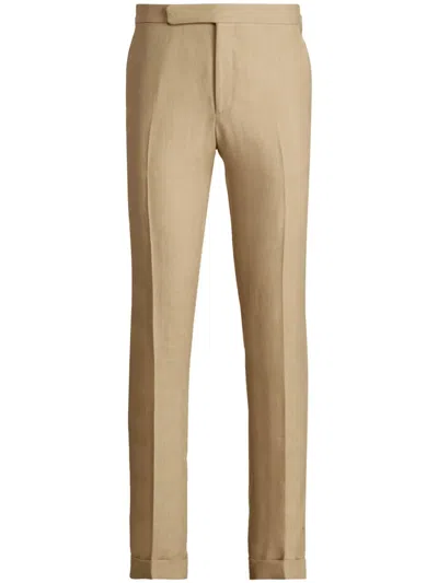 Ralph Lauren Gregory Trousers In Neutrals